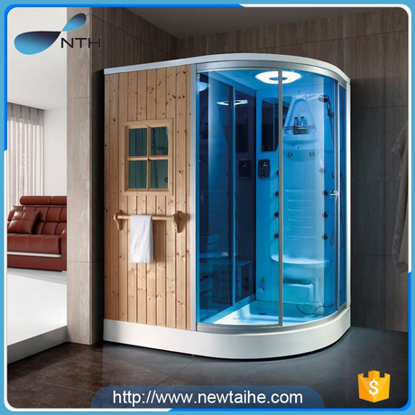 NTH new issue unique ISO9001 1700*1200*2180 steam shower spare parts for outdoor sauna steam room with mirror